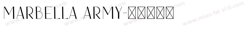 Marbella Army字体转换